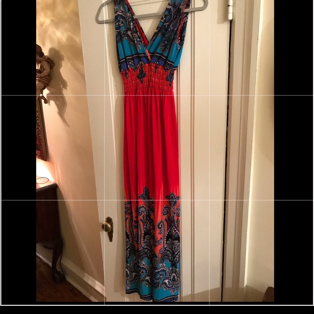 Paisley Printed Maxi Dress